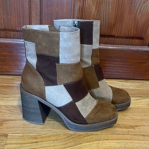 Target PATCHWORK Boots size 8.5 SOLD OUT ONLINE